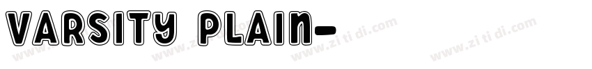Varsity Plain字体转换
